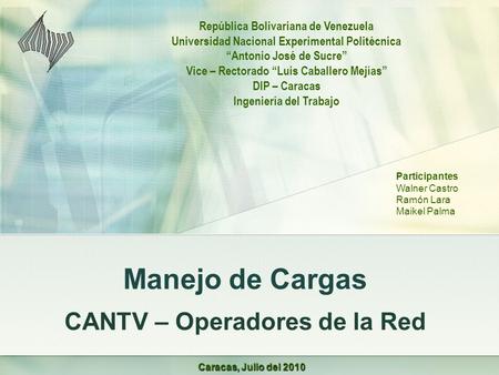 CANTV – Operadores de la Red