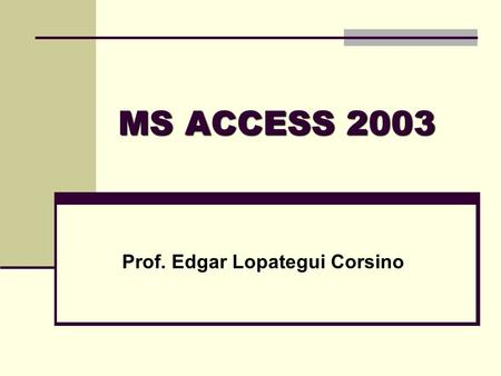Prof. Edgar Lopategui Corsino