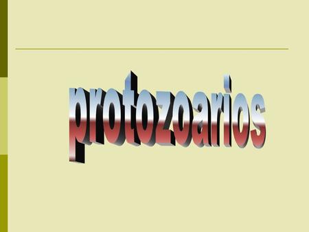Protozoarios.