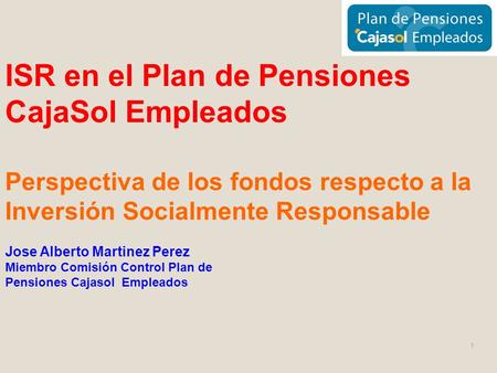 ISR en el Plan de Pensiones CajaSol Empleados