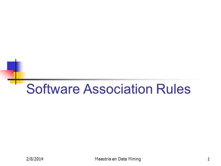 Software Association Rules