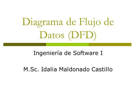 Diagrama de Flujo de Datos (DFD)