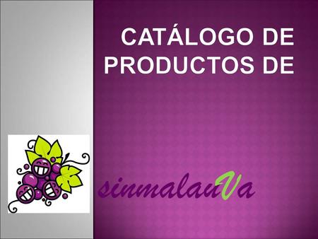 CATÁLOGO DE PRODUCTOS DE