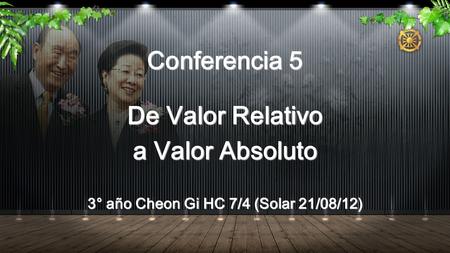 3° año Cheon Gi HC 7/4 (Solar 21/08/12)