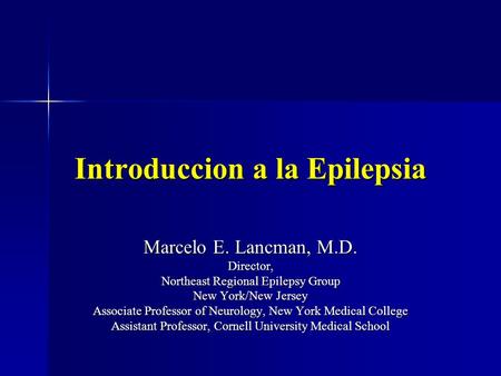 Introduccion a la Epilepsia