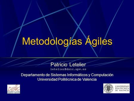 Metodologías Ágiles Patricio Letelier