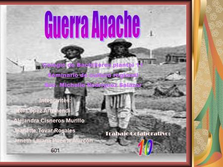 Guerra Apache 10 Colegio de Bachilleres plantel 11
