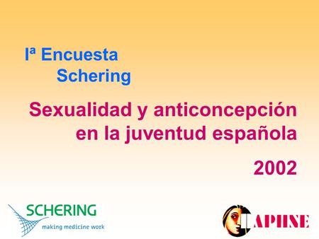 Sexualidad y anticoncepción en la juventud española