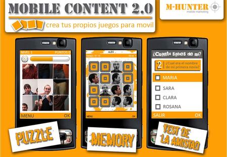 Bajo el concepto de Mobile Content 2.0 desde M-HUNTER queremos ofrecer una serie de servicios donde es el usuario quien protagoniza la creación del contenido.