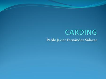 Pablo Javier Fernández Salazar