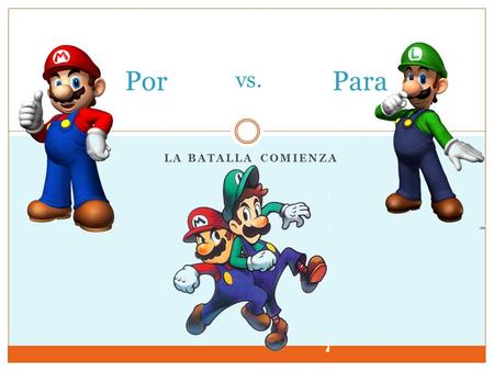 LA BATALLA COMIENZA PorPara vs.. Mario va al sótano por el tubo verde.