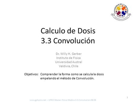 Calculo de Dosis 3.3 Convolución