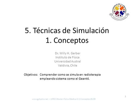 5. Técnicas de Simulación 1. Conceptos