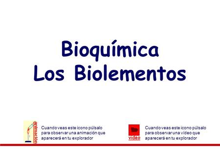 Bioquímica Los Biolementos