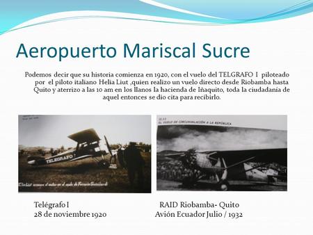 Aeropuerto Mariscal Sucre