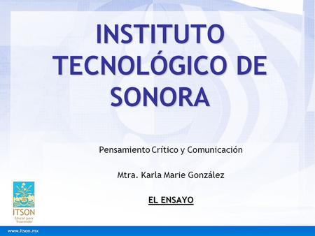 INSTITUTO TECNOLÓGICO DE SONORA