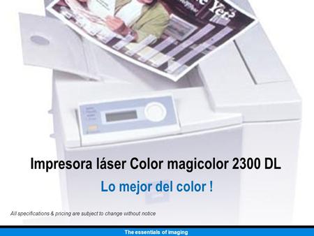 Impresora láser Color magicolor 2300 DL