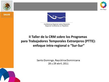 II Taller de la CRM sobre los Programas