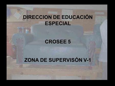 DIRECCION DE EDUCACIÓN ESPECIAL CROSEE 5 ZONA DE SUPERVISÓN V-1.