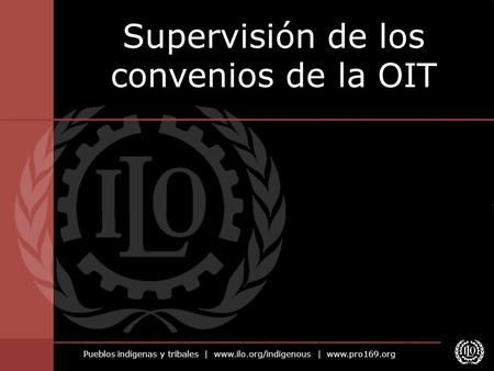 Supervisión de los convenios de la OIT