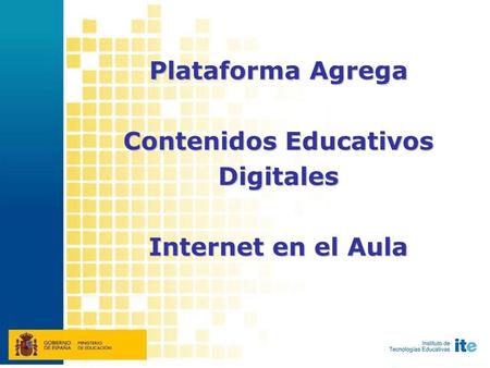 Plataforma Agrega Contenidos Educativos Digitales Internet en el Aula.