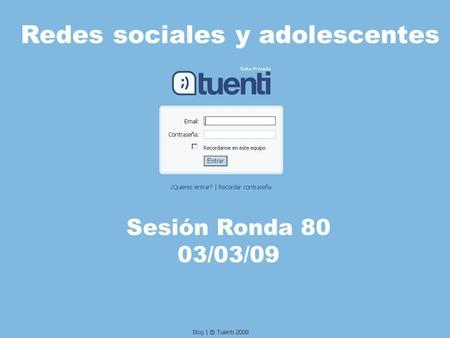 Redes sociales y adolescentes