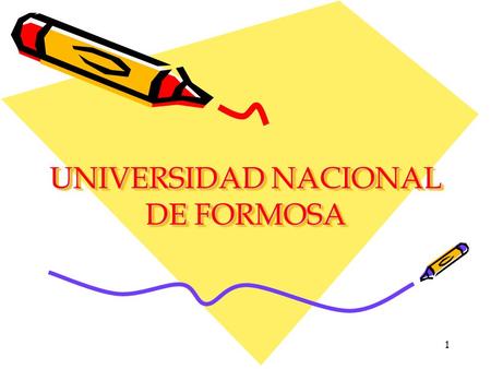UNIVERSIDAD NACIONAL DE FORMOSA