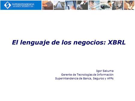 El lenguaje de los negocios: XBRL