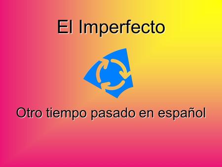 El Imperfecto Otro tiempo pasado en español