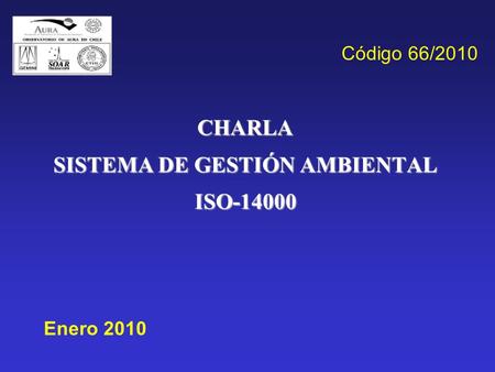 CHARLA SISTEMA DE GESTIÓN AMBIENTAL ISO-14000
