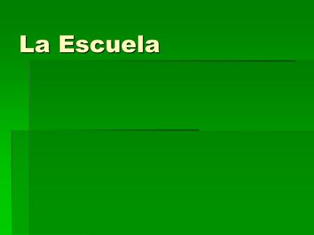 La Escuela. What do you notice about this Spanish students schedule? Are there any COGNATES? (words that look the same in Eng and Spanish?