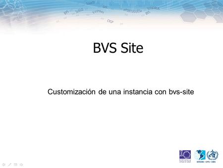 BVS Site Customización de una instancia con bvs-site.