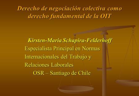 Derecho de negociación colectiva como derecho fundamental de la OIT