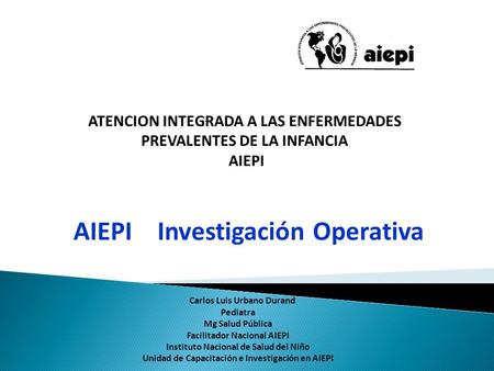 AIEPI Investigación Operativa