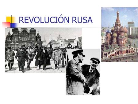 REVOLUCIÓN RUSA.