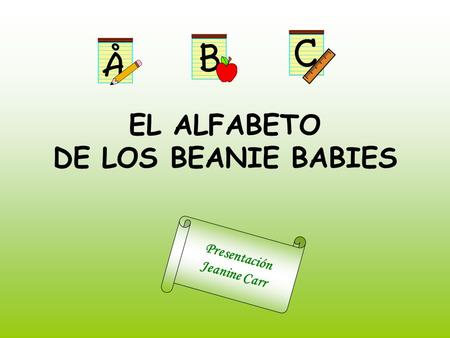 EL ALFABETO DE LOS BEANIE BABIES