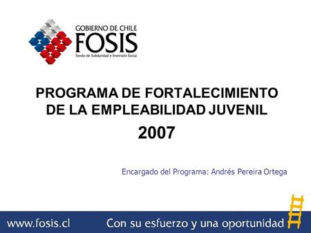 PROGRAMA DE FORTALECIMIENTO DE LA EMPLEABILIDAD JUVENIL