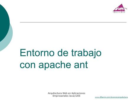 Entorno de trabajo con apache ant