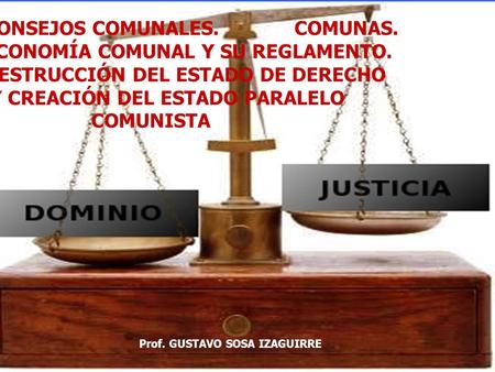 CONSEJOS COMUNALES. COMUNAS. ECONOMÍA COMUNAL Y SU REGLAMENTO.