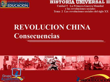 REVOLUCION CHINA Consecuencias