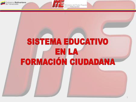 1 2 SISTEMA EDUCATIVO EN LA FORMACIÓN CIUDADANA SISTEMA EDUCATIVO NACIONAL POLÍTICAS PÚBLICAS EDUCATIVAS POLITICAS PÚBLICAS: MATERIALIZAN LA HORIZONTALIDAD.