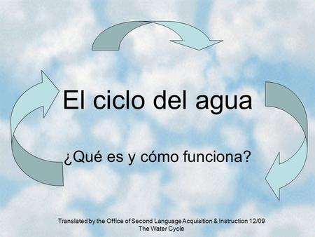 El ciclo del agua ¿Qué es y cómo funciona?
