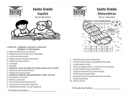 Sexto Grado Sexto Grado