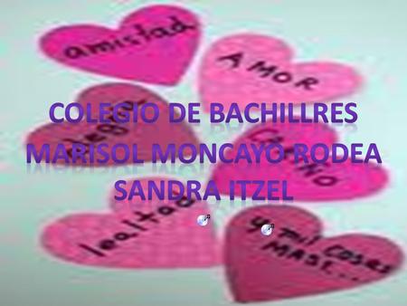 Colegio de bachillres Marisol moncayo rodea Sandra itzel.