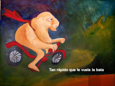 Tan rápido que le vuela la bata Tan rápido que le vuela la bata.
