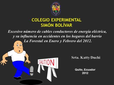 Excesivo número de cables conductores de energía eléctrica, y su influencia en accidentes en los hogares del barrio La Forestal en Enero y Febrero del.