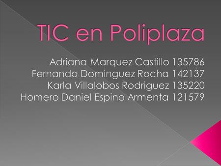  Nombre: Abel Calzadiaz Rodríguez.  Experiencia: 3 años trabajando en la Institución de Poliplaza.  Numero de teléfono: 6173200 sección de laboratorios.