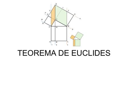 TEOREMA DE EUCLIDES.