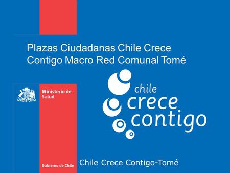 Plazas Ciudadanas Chile Crece Contigo Macro Red Comunal Tomé