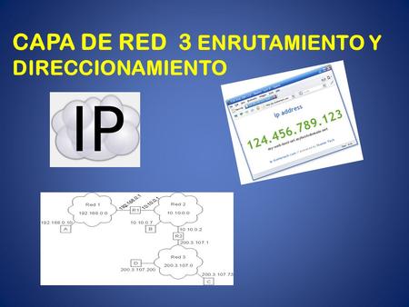 CAPA DE RED 3 ENRUTAMIENTO Y DIRECCIONAMIENTO